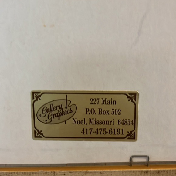 Vintage Gold Framed Santa Print - Picture 7 of 8